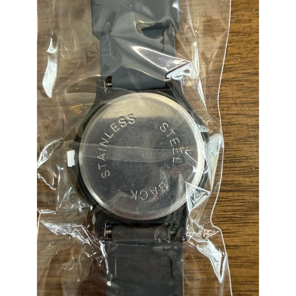 Analog Fashion Watches,‎ White Dial, Black, 2 Pieces